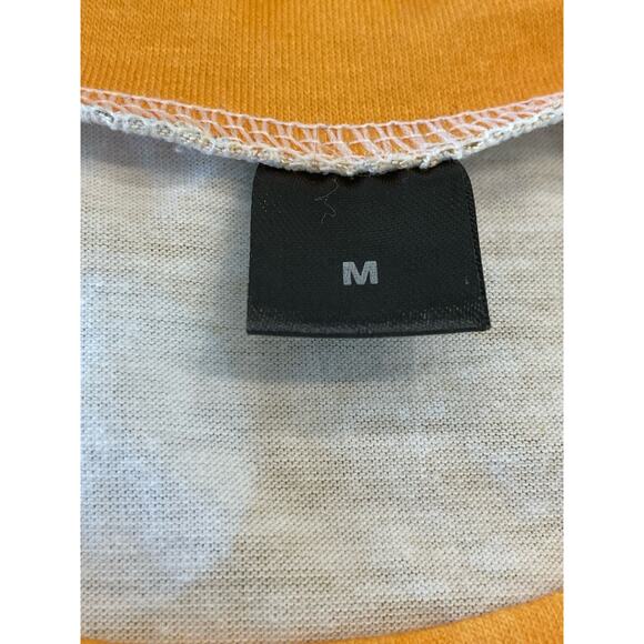 Chicken Humor t-shirt yellow and whiet polka dot  Medium - Picture 6 of 9